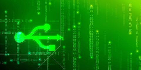 2d rendering USB icon
