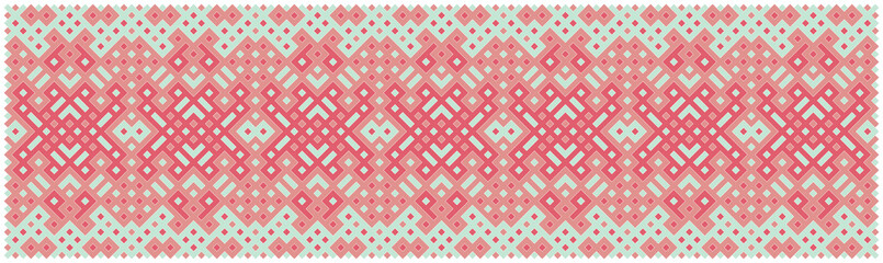 Multicolor truchet tiling connections illustration