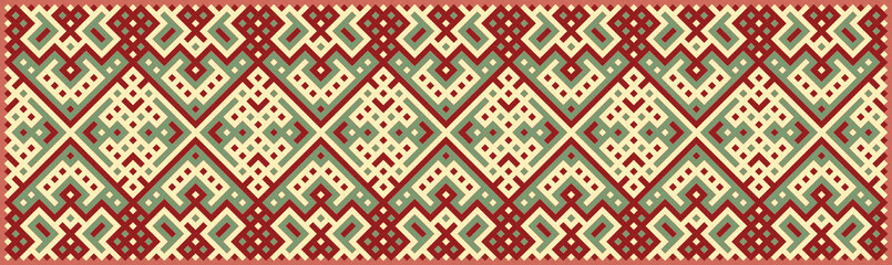 Multicolor truchet tiling connections illustration