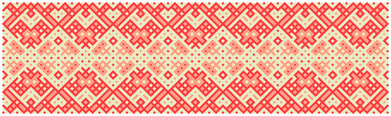 Multicolor truchet tiling connections illustration