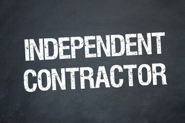Fototapeta premium Independent Contractor