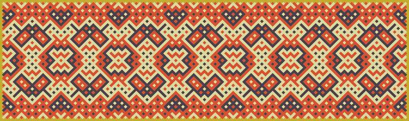 Multicolor truchet tiling connections illustration