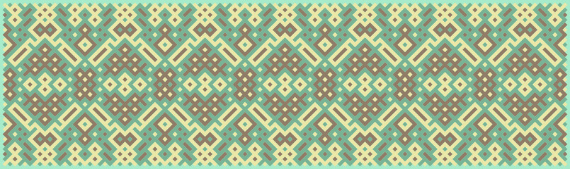 Multicolor truchet tiling connections illustration