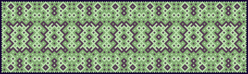 Multicolor truchet tiling connections illustration