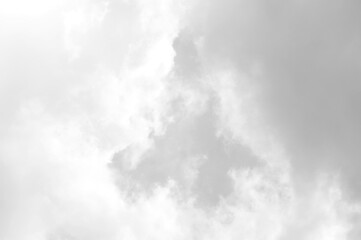 Black sky with white cloud. Dark background before Rainstorm. for wallpaper, backdrop and design.