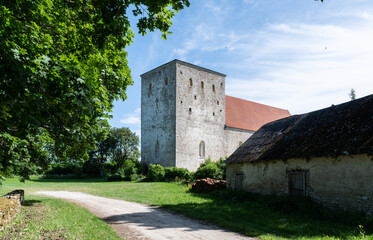 Fototapeta na wymiar church in saaremaa, estonia