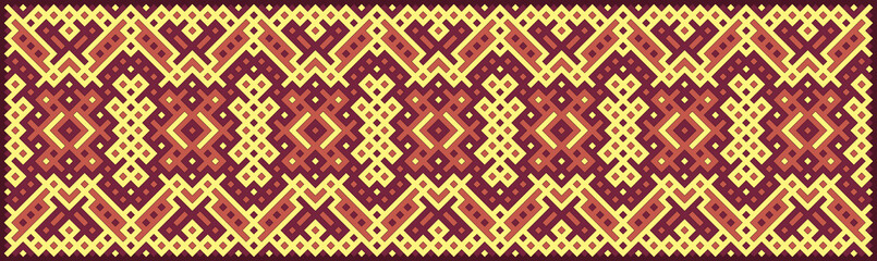 Multicolor truchet tiling connections illustration