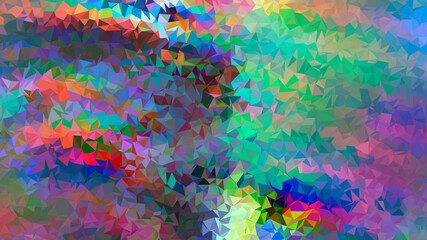 Abstract multicolored geometric polygonal background.