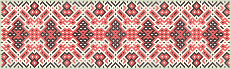 Multicolor truchet tiling connections illustration