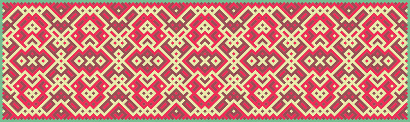 Multicolor truchet tiling connections illustration