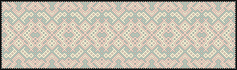 Multicolor truchet tiling connections illustration