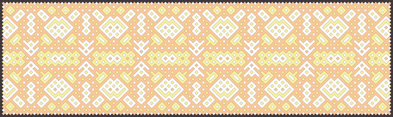 Multicolor truchet tiling connections illustration