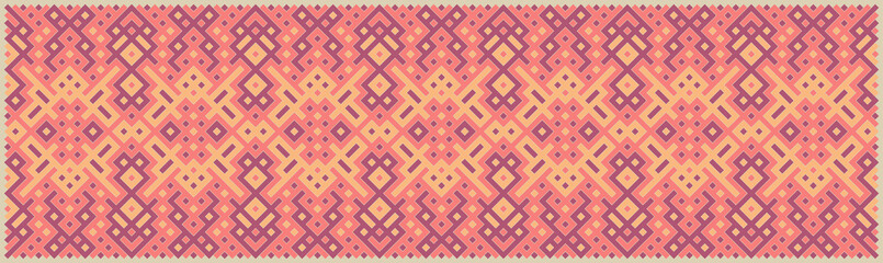 Multicolor truchet tiling connections illustration