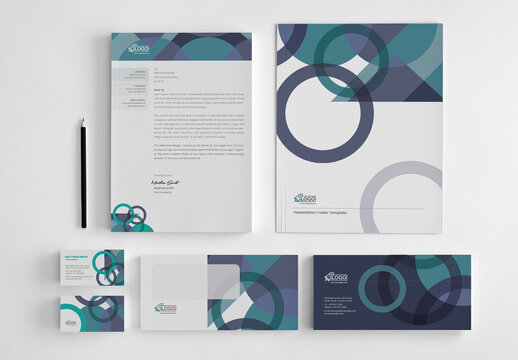 Clean Stationery Layout Vector Accents
