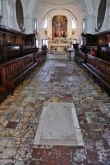 Forio - Pavimento settecentesco della Chiesa di Santa Maria Visitapoveri