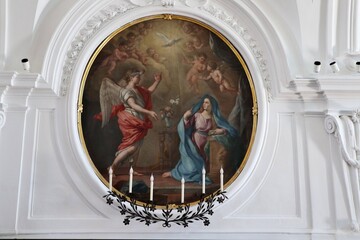 Forio - Quadro di Alfonso Di Spigna nella Chiesa di Santa Maria Visitapoveri
