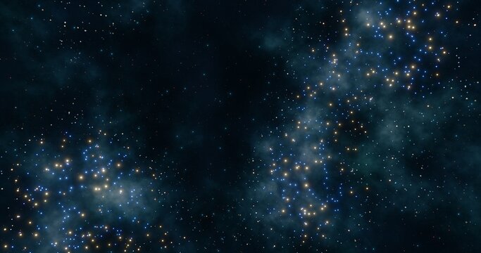Nebula background. Galaxy in the universe. 3d rendering.