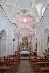 Fototapeta na wymiar Forio - Navata della Chiesa di San Gaetano