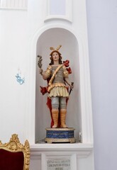 Fototapeta Forio - Statua di San Crescenzo Martire nella Chiesa di San Gaetano obraz