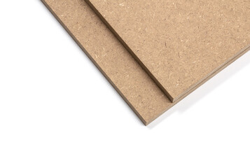 MDF brown boards that can be further processed to adapt for use in furniture making.