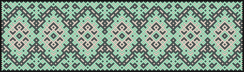 Multicolor truchet tiling connections illustration