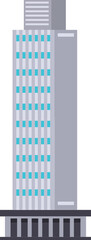 Skyscraper city buildings clipart design illustration