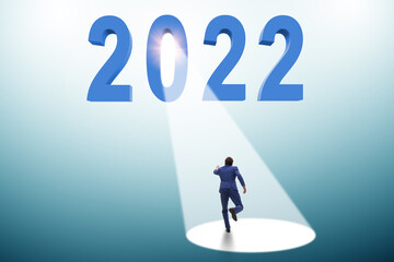 Concept of 2022 in the spotlight