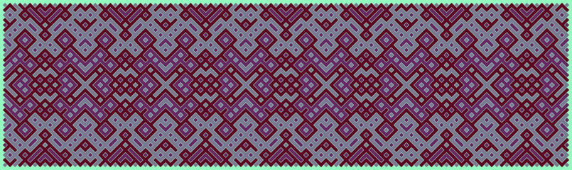 Multicolor truchet tiling connections illustration