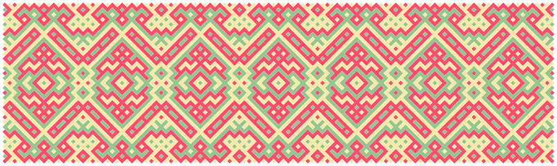 Multicolor truchet tiling connections illustration