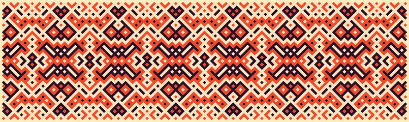 Multicolor truchet tiling connections illustration