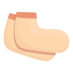 Wax therapy socks icon cartoon vector. Aroma candle. Spa decoration