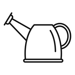Watering can icon outline vector. Eco farm