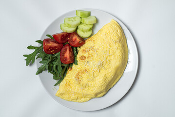 European dishes. Grey background. Copy space. Close up.