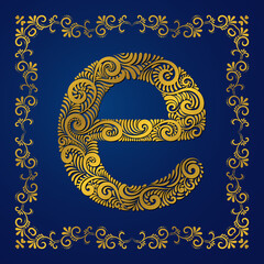 e latter art using custom brush art and beautiful Arabic mandala frame background