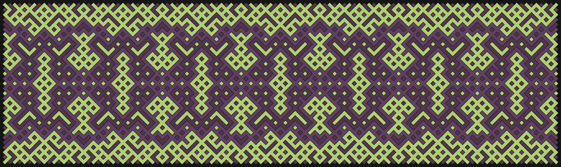 Multicolor truchet tiling connections illustration