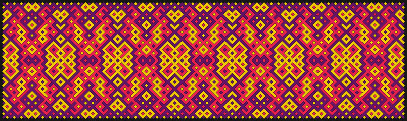 Multicolor truchet tiling connections illustration