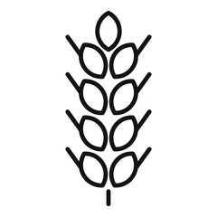 Wheat icon outline vector. Organic garden