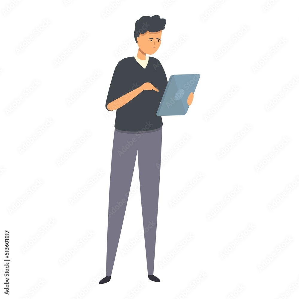 Poster engineer work icon cartoon vector. system computer. server data