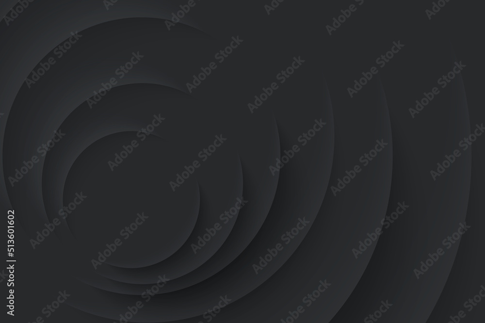 Poster soft, clear and simple futuristic neumorphism shape elements design. minimalistic black background. 