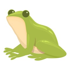 Wild frog icon cartoon vector. Animal water. Smile frog