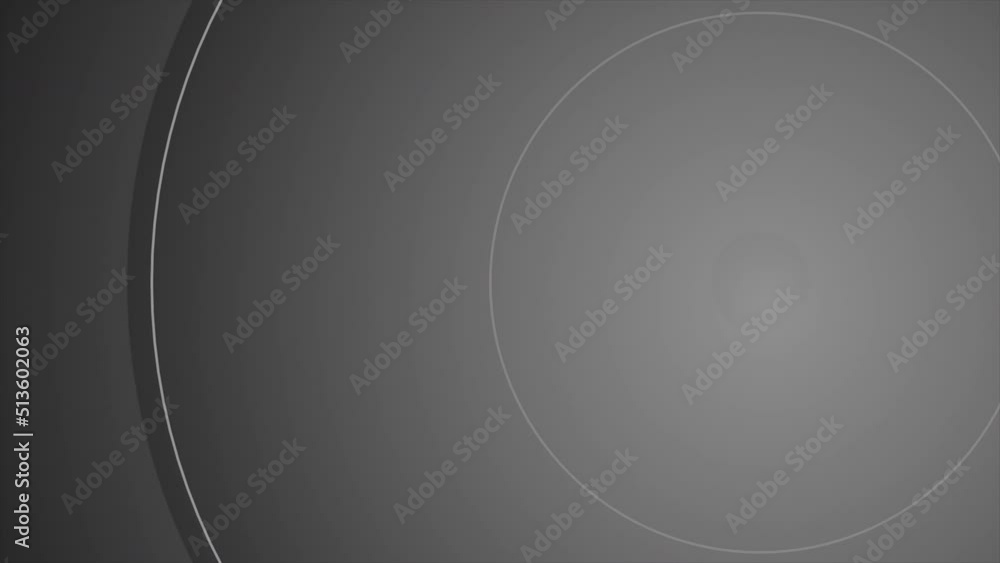 Poster abstract rings becoming wider. motion. circular silhouettes pulsating and spreading all over the scr