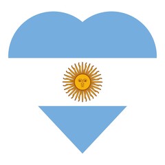 Heart Argentina icon cartoon vector. America latin. South tourism