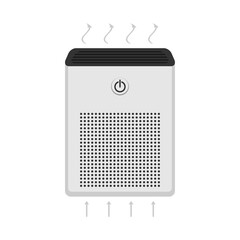 Air purifier compact flat illustration