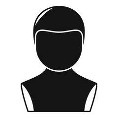 Head wig icon simple vector. Haircut fashion