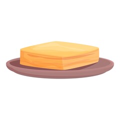 Armenia cake icon cartoon vector. Sevan travel. Business country