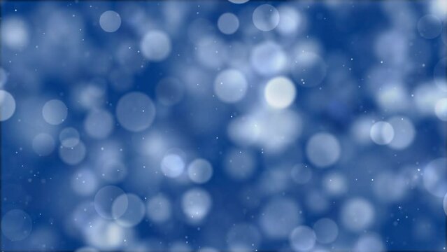 defocused particles background blue video