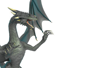 Obraz premium dragon attack close up