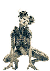 alien queen is angry