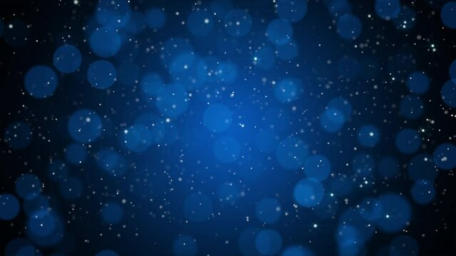 blue particles abstract light background