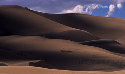 Fototapeta na wymiar Ausschnitt der Dünenlandschaft von der Great Sand Dune in Colorado, USA 